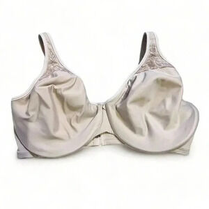 Bali Womens Tan Unpadded Underwire Lace‎ Tan Bra Sz DD 38/85 Comfort